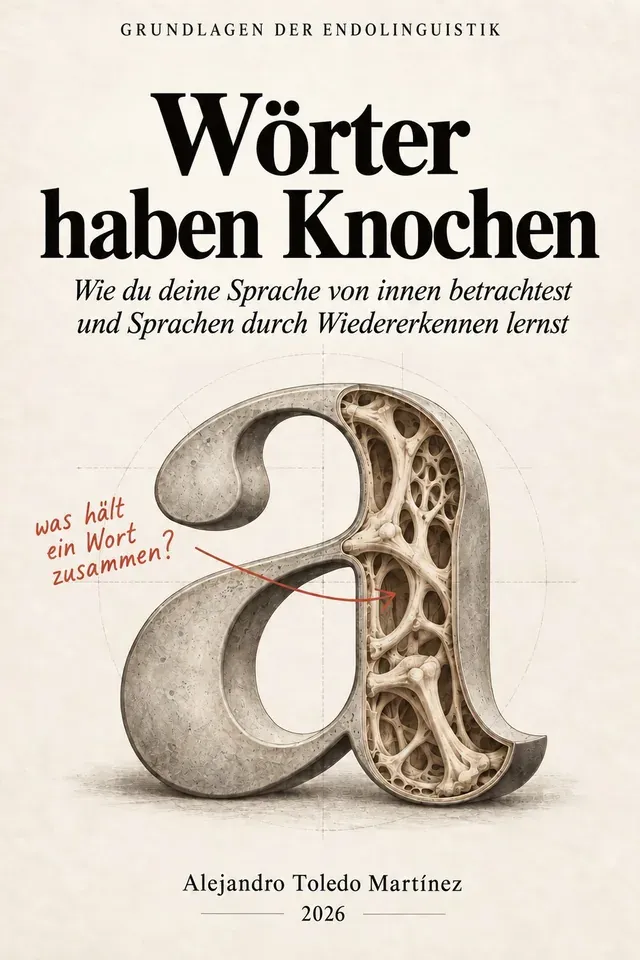 Wörter haben Knochen, Wie du deine Sprache von innen betrachtest und Sprachen durch Wiedererkennen lernst — Alejandro Toledo Martínez
