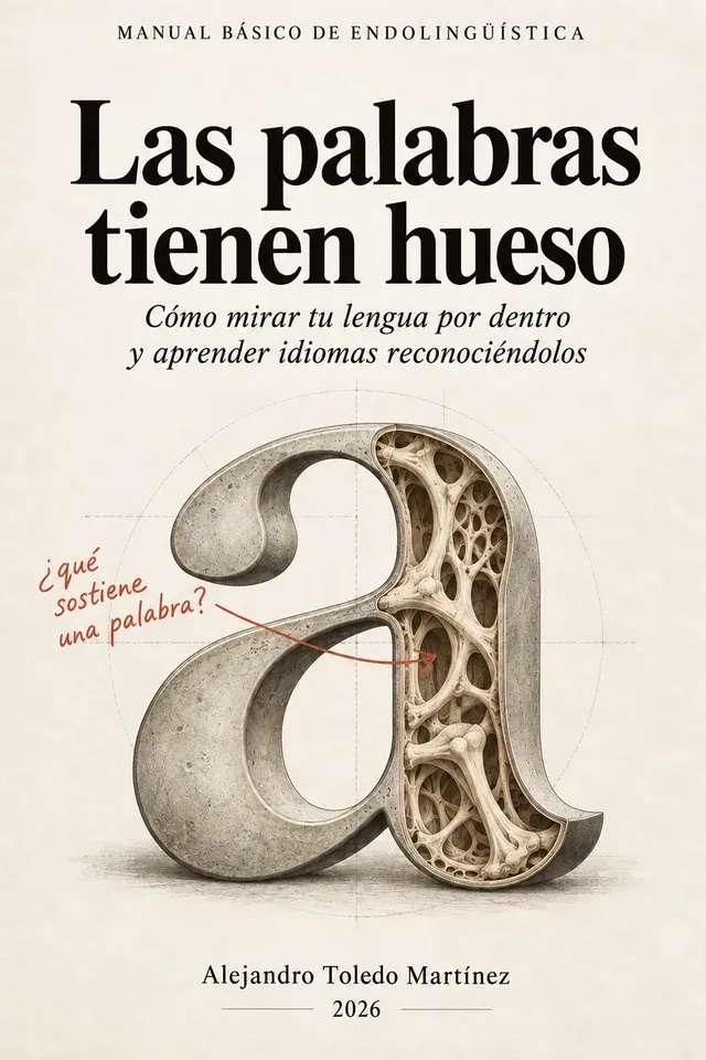 Las palabras tienen hueso, Cómo mirar tu lengua por dentro y aprender idiomas reconociendolos — Alejandro Toledo Martínez