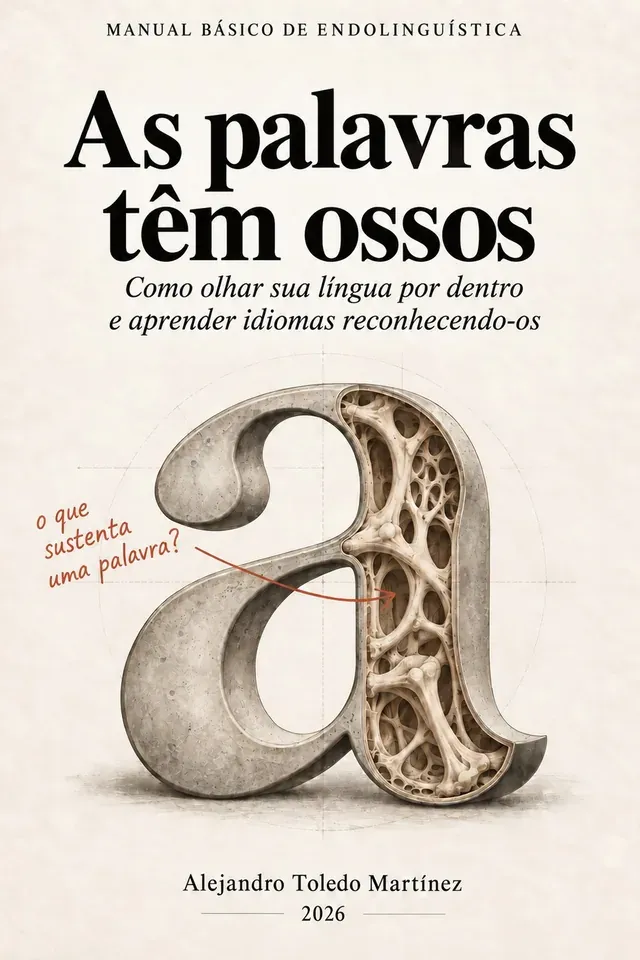As palavras têm ossos, Como olhar sua língua por dentro e aprender idiomas reconhecendo-os — Alejandro Toledo Martínez